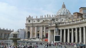 Colonades, St. Peter's Basilica, and Bernini fountain, Vatican